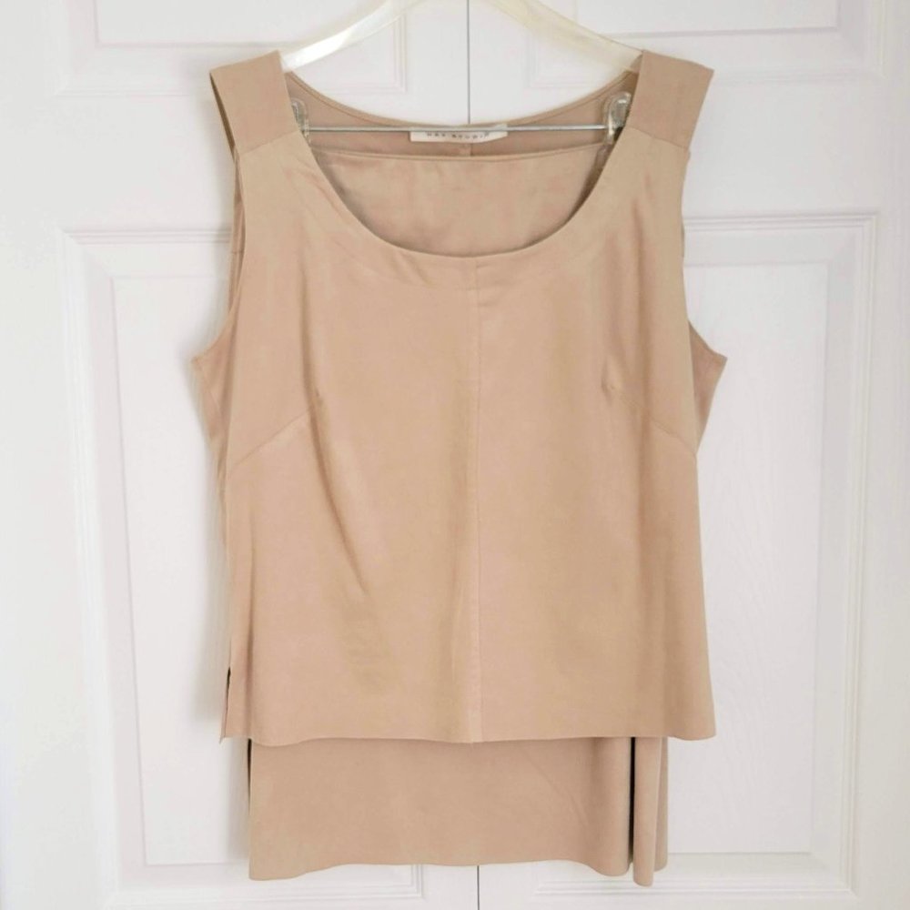 MAX STUDIO 2 PC FAUX SUEDE SET, TAN, SIZE M/L